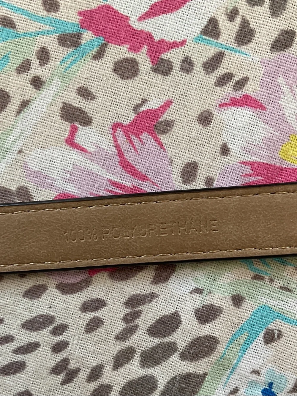 Talbots Black Patent Bow Buckle Belt